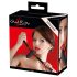 Bad Kitty - silikoni suupallo, pieni dildo (musta)