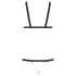 Bad Kitty - harness-body niiteillä - musta (S-L)