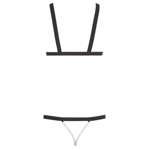 Bad Kitty - harness-body niiteillä - musta (S-L)