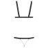 Bad Kitty - harness-body niiteillä - musta (S-L)