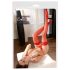 Cottelli - Satiinipintaiset stay-up-sukat - punainen - 4/L