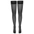 Cottelli - Musta pilkulliset stay-up -sukat - 5