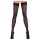 Cottelli Sukkahousut - leopardikuvioiset stay-up -sukat (musta) - 3