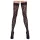 Cottelli Legwear - leopardikuvioiset stay-up sukat - musta - 3