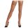 Cottelli – pitsiset, kukkakuvioiset stay-up -sukat (nude)