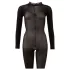 Cottelli - läpinäkyvä haaroista avoin catsuit (musta) - S/M