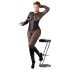 Cottelli Plus Size - satiininen korsetti (musta) - 2XL