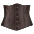 Cottelli Plus Size - satiininen korsetti (musta) - 3XL