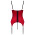 Cottelli - pitsinen push-up-setti (punainen)