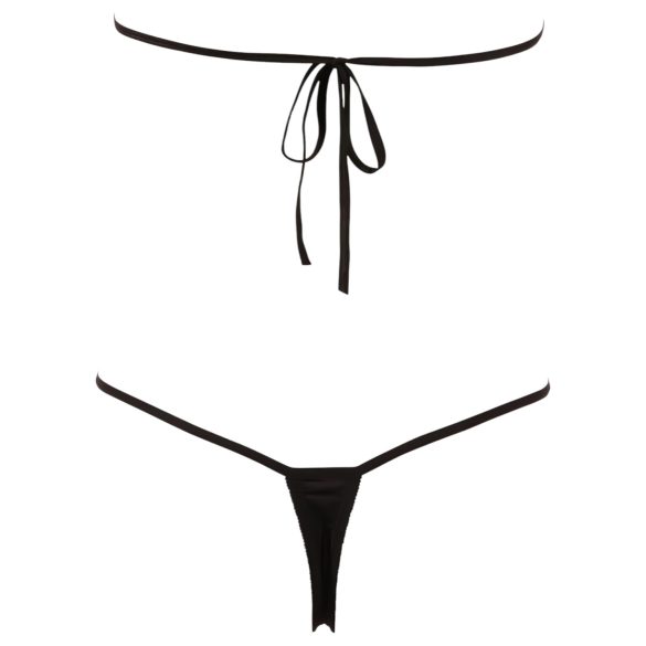 NO:XQSE - avoin strassiseksihaalari - musta (S-L)