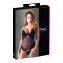 Cottelli - Samettinen, muunneltava body (musta) - 80C/M
