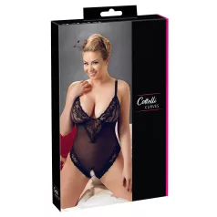 Cottelli Plus Size - pitsibody - musta - XXXL