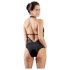 Cottelli - Pitsinen kaulahihnallinen body (musta)