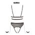 Cottelli Bondage - Avos body ketjuilla (musta) - XL