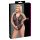 Cottelli Curves Plus Size - läpinäkyvä kuvioitu body (musta)