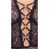 Cottelli Curves Plus Size - läpinäkyvä pitsibody - musta