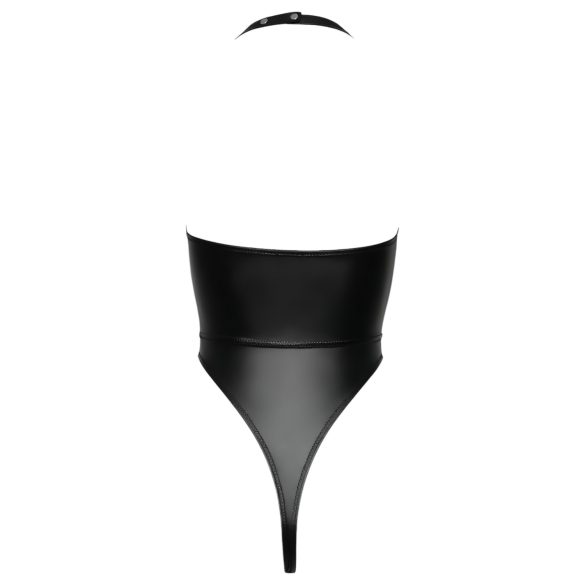 Cottelli Party - kiiltävä body kaulapannalla - musta - L