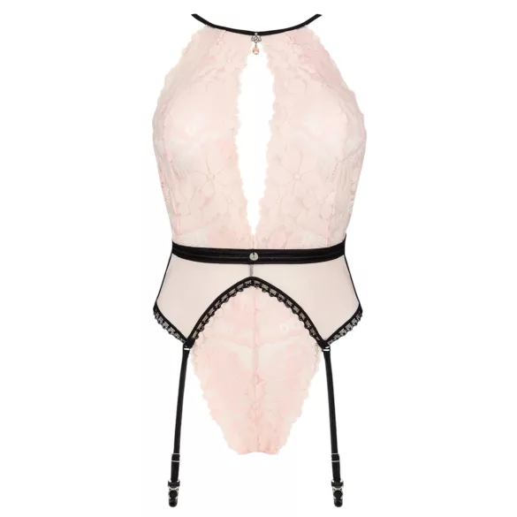 Obsessive Lilines - body sukkanauhavyöllä - pinkki - L/XL