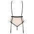 Obsessive Lilines - sukkanauhallinen body (vaaleanpunainen) - L/XL