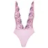 Kissable - pitsibody ruusukuviointi pinkki - L/XL