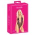 Suudeltava - pinkki brodeerattu body (musta) - L/XL