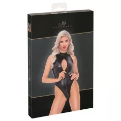 Noir - käärmeennahkakuvioitu body (musta) - XL