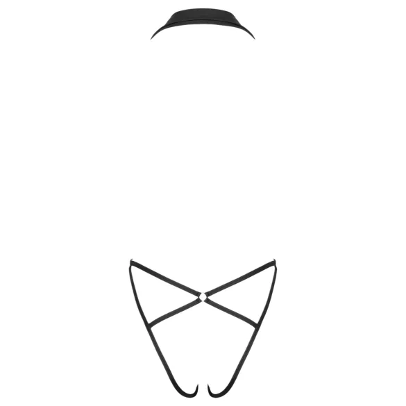 Cottelli Party - body kauluksella - musta - M/L