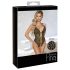 Avoin pitsibody strasseilla (musta) - XL