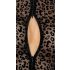 Noir - Leopard Print Long Sleeve Bodysuit (Black) - M