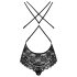 Obsessive 860-TED-1 - superseksikäs pitsibody (musta) - L/XL