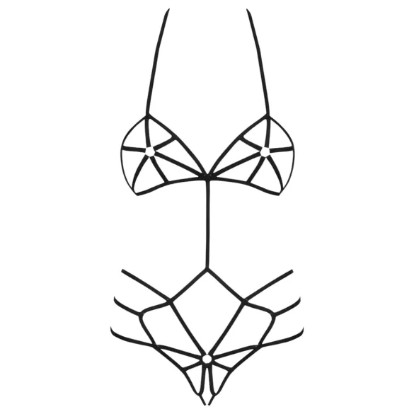 Obsessive - naisten body harness - koristeellinen - musta - S/M