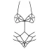 Obsessive - naisten body harness - koristeellinen - musta - S/M