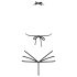 Obsessive - Koristevartaloharness (musta) - S/M
