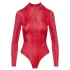 Cottelli - bodysuit - käärmeennahkakuvioitu - punainen