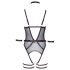 Cottelli Bondage - Avoin body ja käsiraudat (musta) - XL