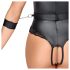Cottelli Bondage - avonaiset rintaliivit body (musta)