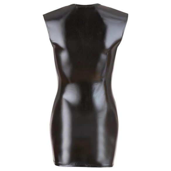 Cottelli - hihaton kiiltävä bilemekko - musta