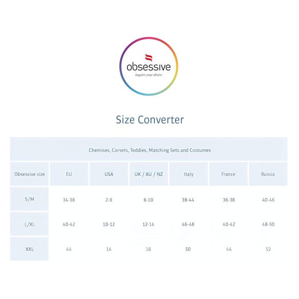 Obsessive - strassikoristeinen mekko ja stringit - musta