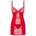 Obsessive Heartina - babydoll ja stringit - punainen