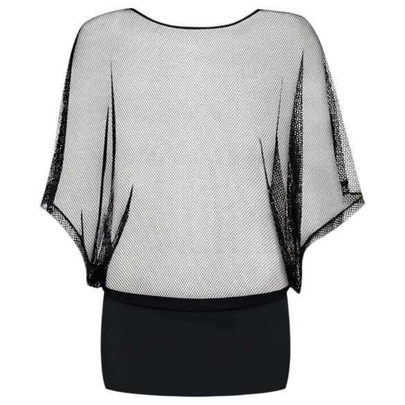 Obsessive Punker - läpinäkyvä minimekko ja stringit - musta - L/XL