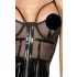 Noir - wetlook mekko verkkoyksityiskohdilla - musta - L