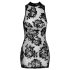 Noir - ruusukuvioinen hihaton minimekko (musta) - M