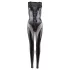 Cottelli - hihaton kiiltävä catsuit - musta - XL