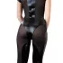 Cottelli - lyhythihainen kiiltävä catsuit - musta - M