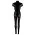 Cottelli - lyhythihainen kiiltävä catsuit - musta - M