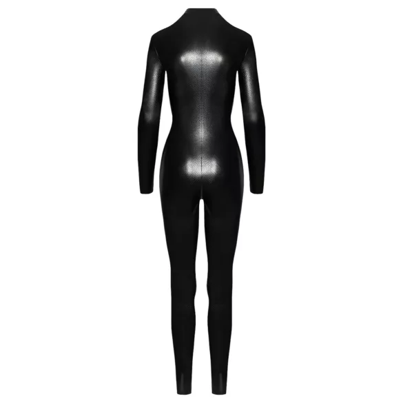 Noir - pitkä catsuit - käärmekuvio - musta - XL