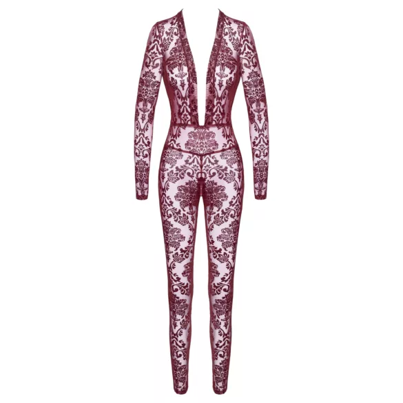 Noir Kink Royal - läpinäkyvä catsuit - punainen