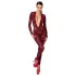 Noir Kink Royal - läpinäkyvä catsuit - punainen - L