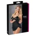 Cottelli - babydoll - kevyt röyhelö - musta - XXL