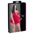 Cottelli Plus Size - babydoll pitsillä - punainen - iso koko - 4XL